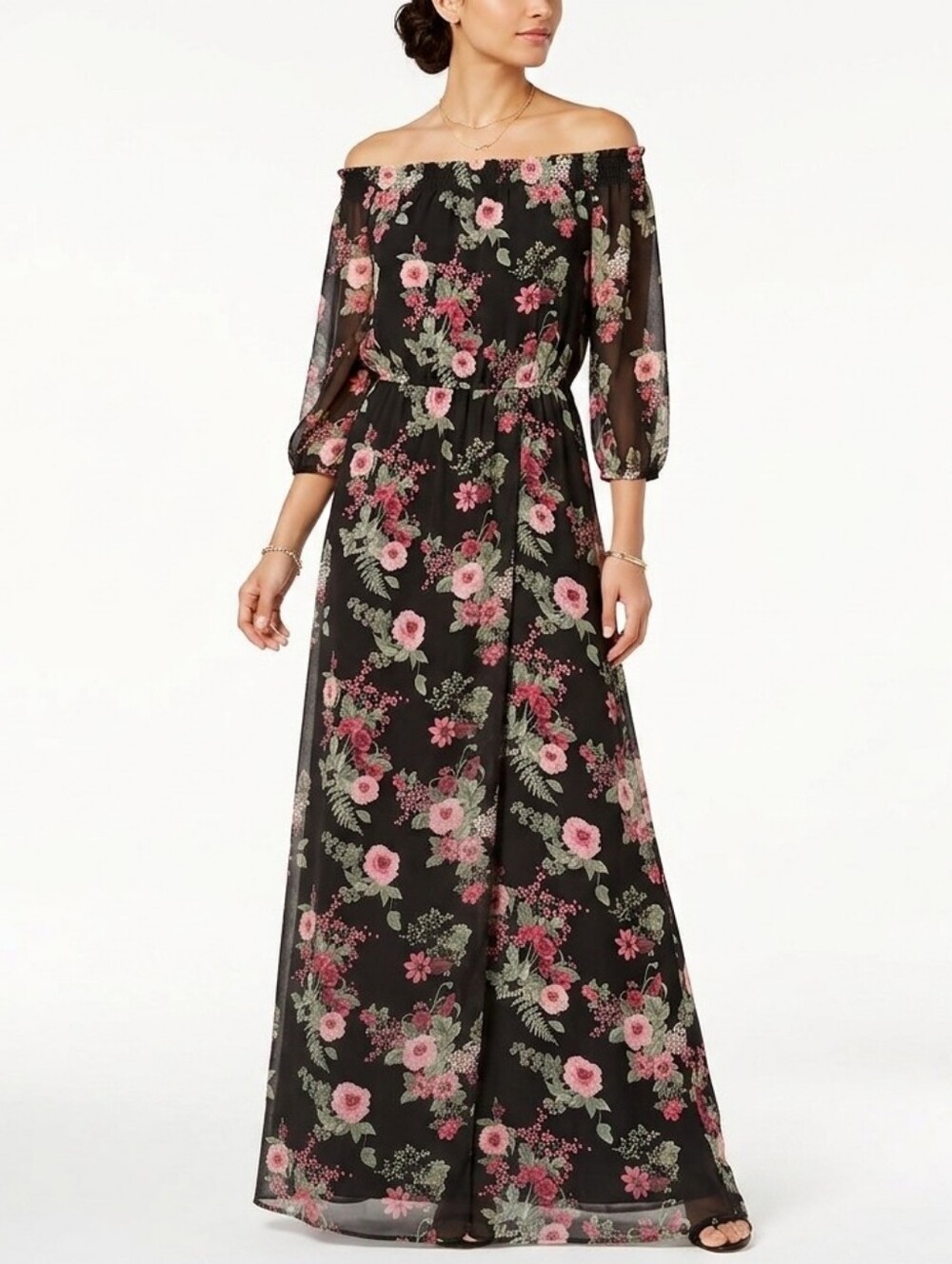 Nine West Floral Maxi Dress Size 8